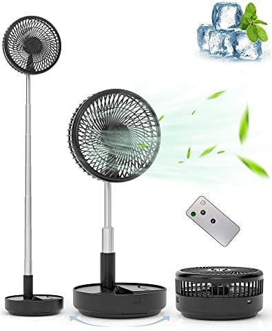 Primevolve Portable Oscillating Fan with USB and Remote 77 Inch Black