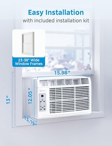 Midea 5000 BTU Window Air Conditioner for 150 Sq Ft Cooling