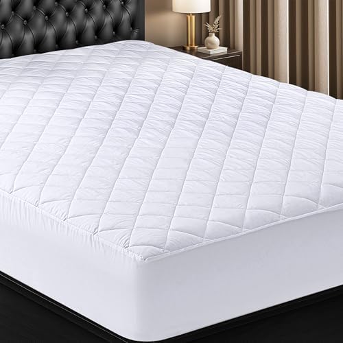 Utopia Bedding King Size Quilted Fitted Mattress Pad