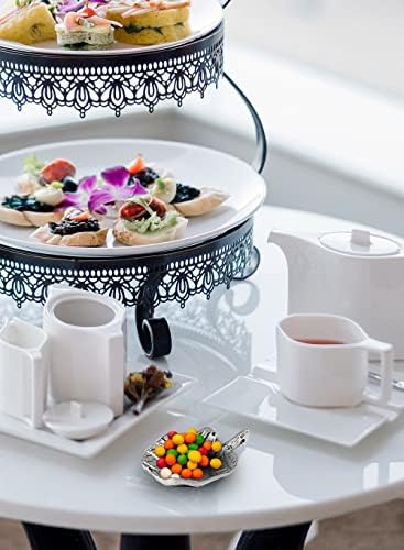 Serene Spaces Living Set of 6 Leaf Shape Tray