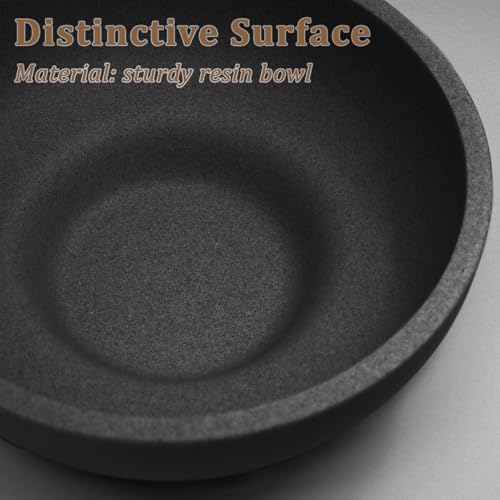 Modern Resin Decorative Bowl Black