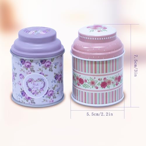 TooGet Cylinder Tinplate Tins 6-Pack for DIY Candles and Storage