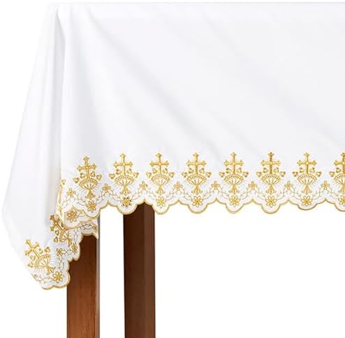 Needzo Ornament Cross Altar Frontal 96x52 Inches