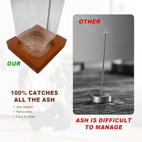 2 Pack Incense Holders - Anti-Ash Flying Modern Design