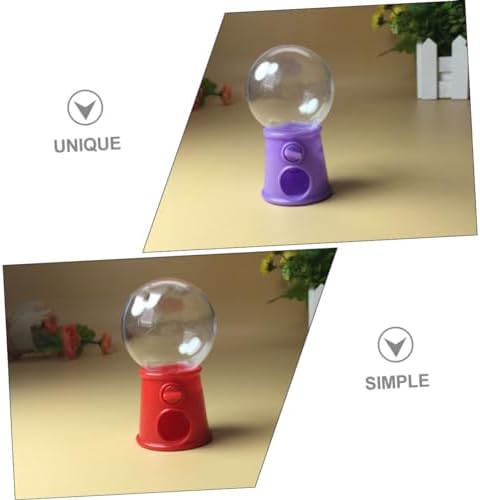 Unomor 6Pcs Mini Gumball Machine Candy Dispenser