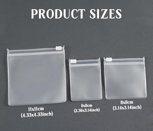 Custom Frosted Jewelry Zipper Bags with Logo