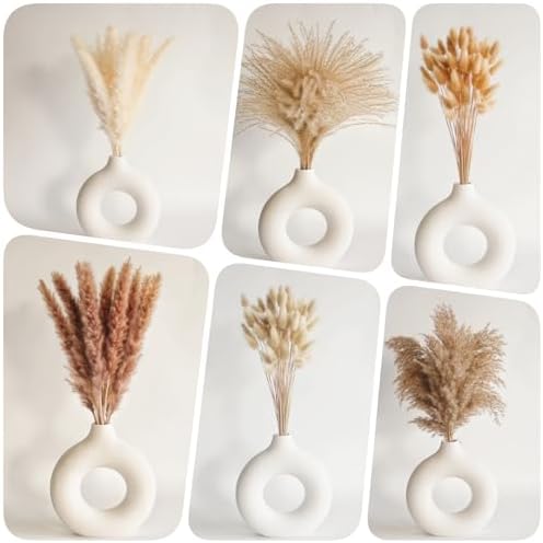 ANPROOR Dried Pampas Grass Decor 120 PCS Set