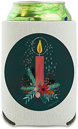 Christmas Candle Can Cooler - Collapsible Insulated Holder