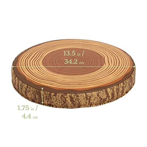 ECR4Kids Tree Floor Cushions 6-Pack Chocolate
