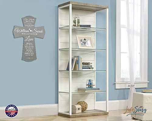 LifeSong Milestones Personalized Wedding Wall Hanging Cross