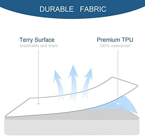 Queen Mattress Protector Waterproof Breathable Fitted Sheet