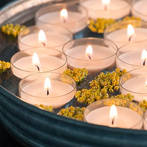 Stonebriar 96 Count White Unscented Tea Light Candles
