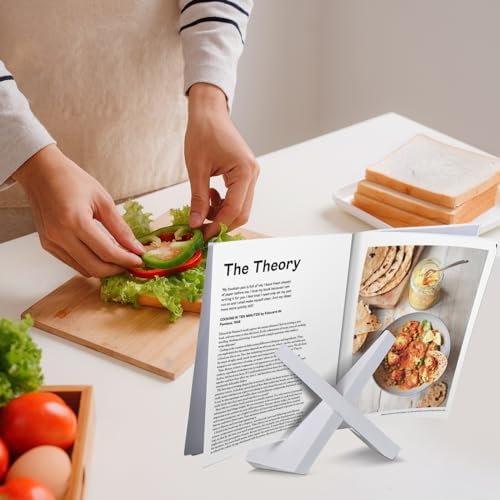 Sunnychicc Bamboo Cookbook Stand for Kitchen