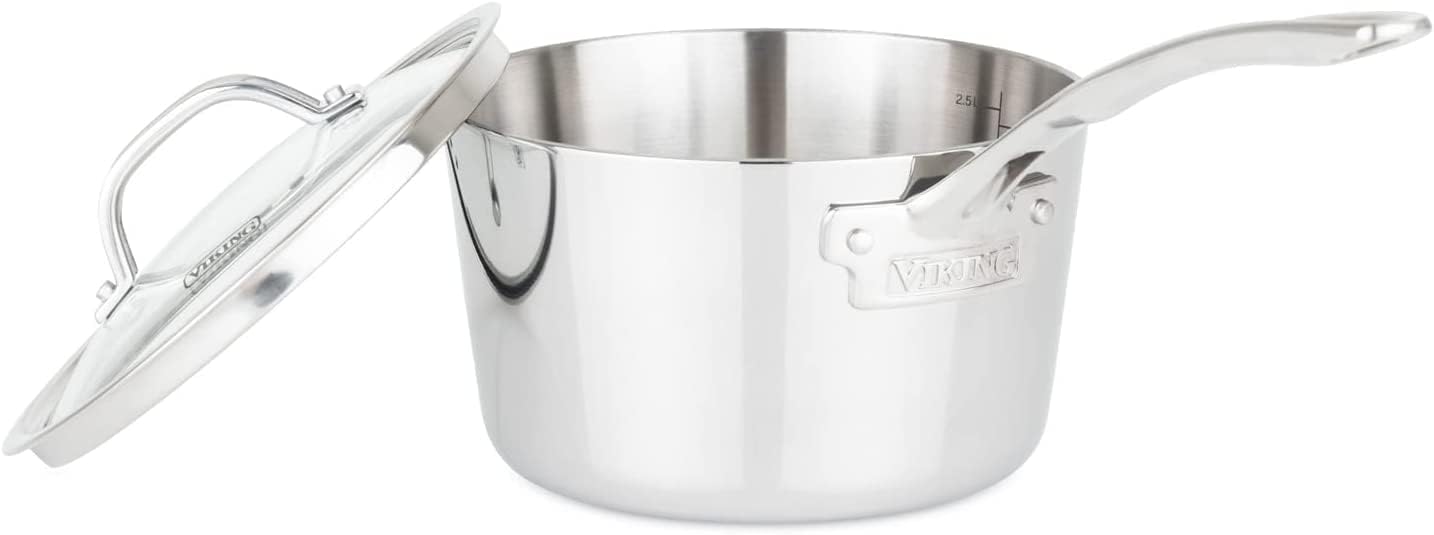 Viking 3-Ply Stock Pot 8 Qt with Glass Lid