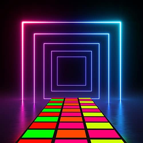 Mixweer Neon Dance Floor 118x39 Inch for Parties