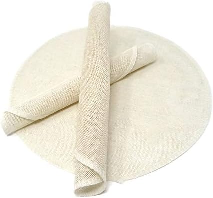 Honbay 12 Pcs Pure Cotton Round Steamer Liners