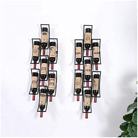 ALDEPO Wall Mounted Wine Rack 10 Bottles Metal Hold