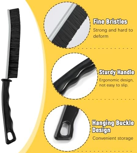 Pinsit Crevice Cleaning Brush Set 4Pcs with Hooks
