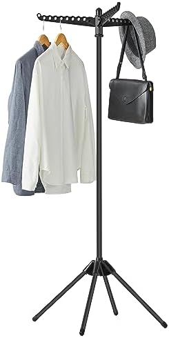 SONGMICS 59 Inch Folding Laundry Drying Rack with 3 Rotatable Arms