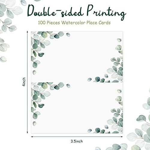 Fumete 100 Pack Wedding Name Cards 35 x 4 Inch