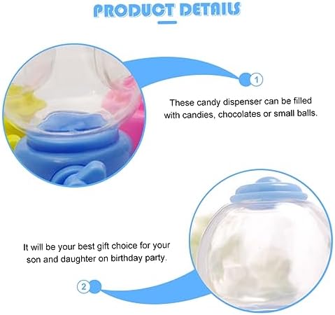 Unomor Portable Gumball Machine Candy Dispenser for Parties and Weddings