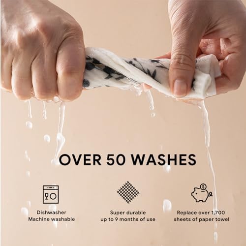 RECYCO Swedish Dishcloths 5 Pack Reusable Kitchen Wipes