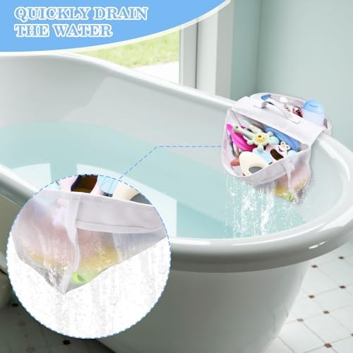 Wenai Large 2-Compartment Bath Toy Organizer