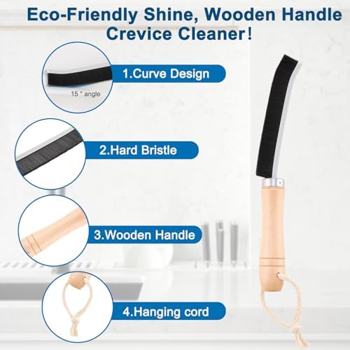 SAYAPE Hard Bristle Crevice Cleaning Brush Set 3PCS