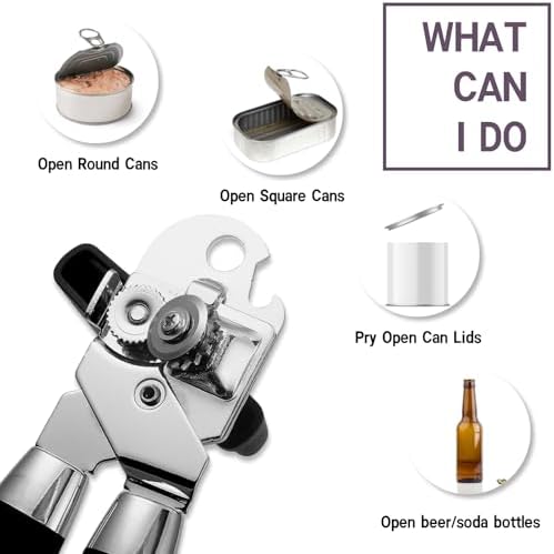 ZKIRON Multi-Can Opener with Magnetic Lid Lifter