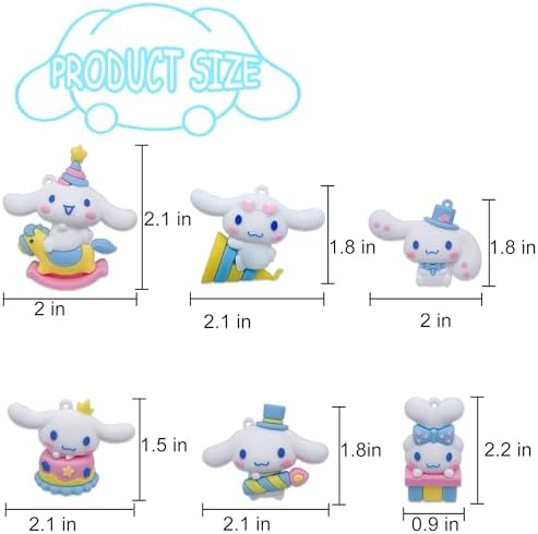 30Pcs Cute Cake Topper Set for Birthday Party Decorations