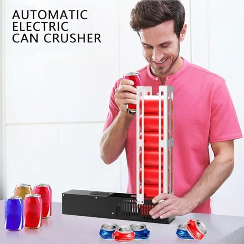 WIKINK Electric Can Crusher for 8oz-16oz Cans