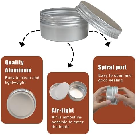 3 oz Aluminum Tin Cans 20 Pack with Lids and Labels