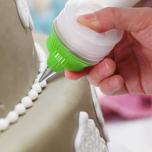 STOBAZA Icing Decorator Bottles 2Pcs with Tips