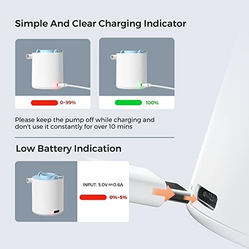 FLEXTAILGEAR Ultra Mini Air Pump with USB Rechargeable Battery