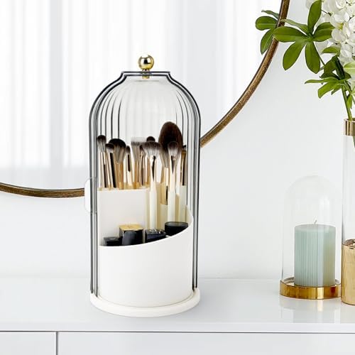 QIYVLOS Toothbrush Holder with Rotating 3 Slots