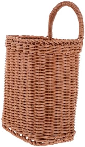 TOPPERFUN Hanging Wall Woven Storage Basket for Kitchen and Living Room