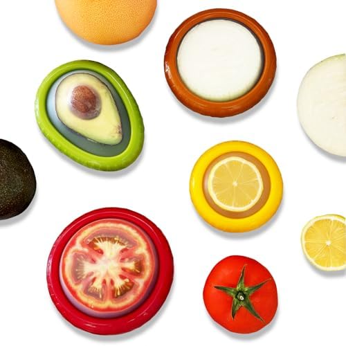 AEKTBY 4-Pack Reusable Avocado Onion Saver Set