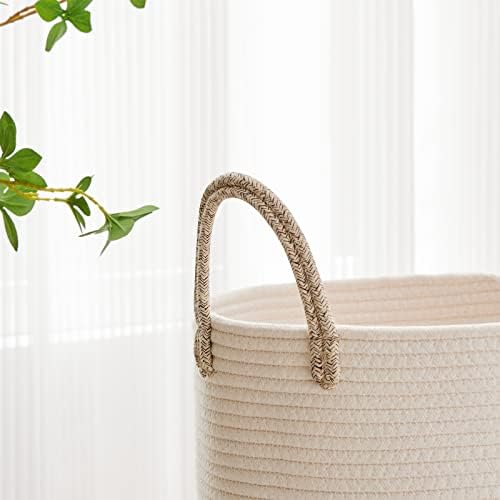 VIPOSCO Large Laundry Hamper with Woven Rope Design