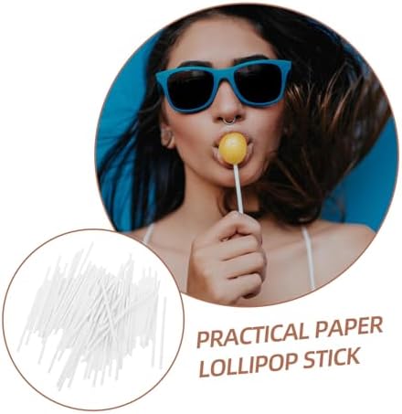 100pcs Candy Paper Sticks for Lollipops and Treats DIY Wrapping