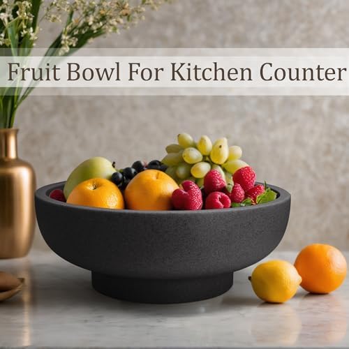 Modern Resin Decorative Bowl Black