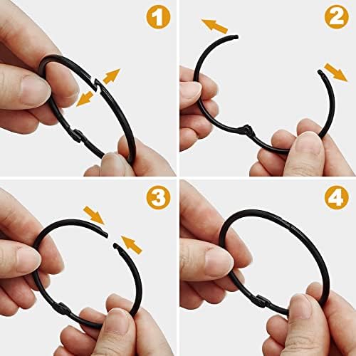 Shower Curtain Hooks Rings 24 Pcs Rustproof Metal for Curtain