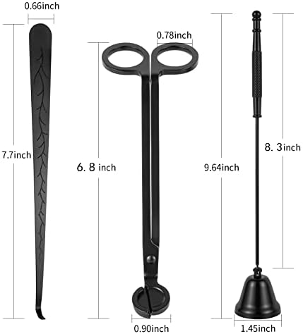 Calary 3 in 1 Candle Care Kit - Black