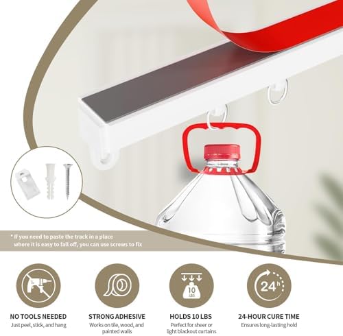 Rinhartex Blackout Accordion Curtain with Track
