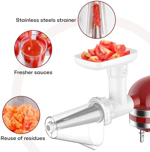 Cofun Fruit Veg Strainer for Kitchenaid Mixer