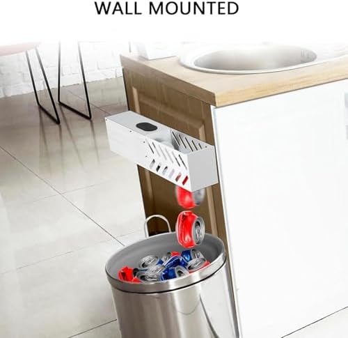 Electric Can Crusher Wall Mounted 1216oz Automatic One Click Cycle