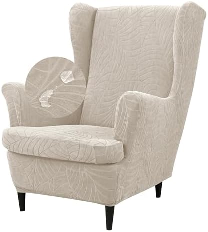 HFCNMY Wingback Chair Covers 2 Piece Set
