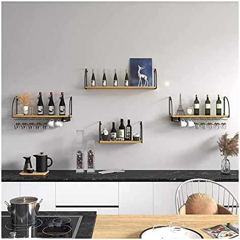 ALDEPO 2 Tier Wall Mounted Wine Rack Organizer