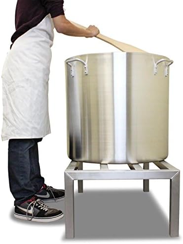 Restaurant Essentials 160 Quart Aluminum Stock Pot with Riveted Handles