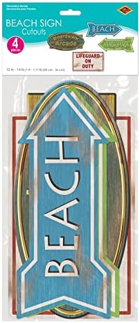 Beistle Beach Sign Cutouts Party Decor