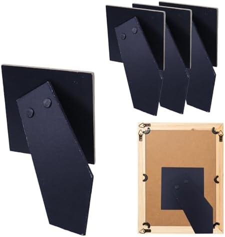 T Tulead 4PCS Black Easel Back for Picture Frame